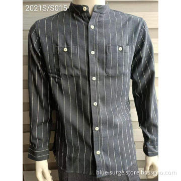 Wholesale No Fading Stand Collar Men's Shirts